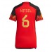 Belgien Axel Witsel #6 Hemma matchtröja Dam VM 2022 Kortärmad Billigt